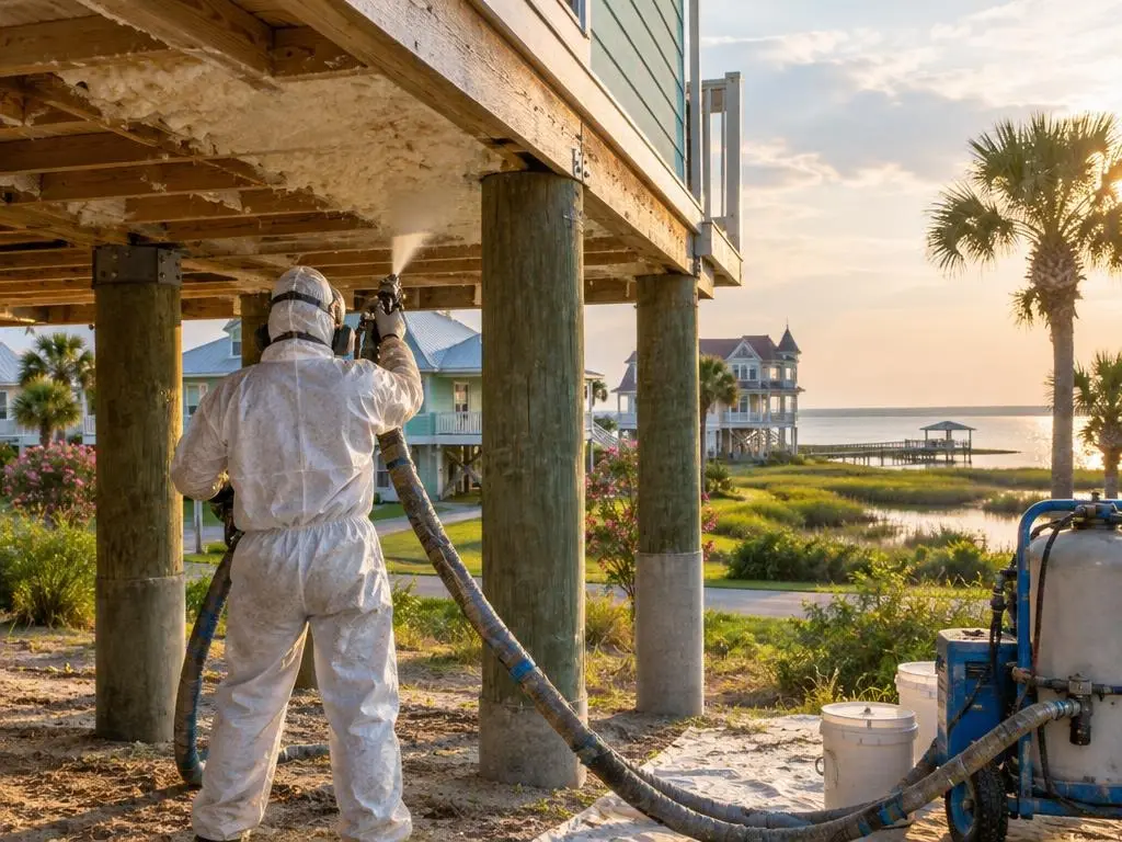 Raised Home & Under-Floor Insulation in Galveston, TX